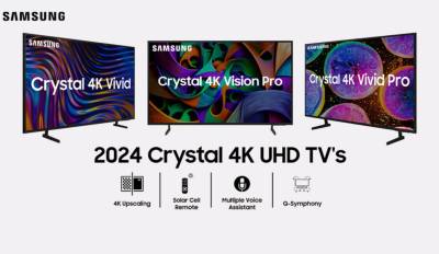 Samsung запускает линейку телевизоров Crystal 4K 2024 года