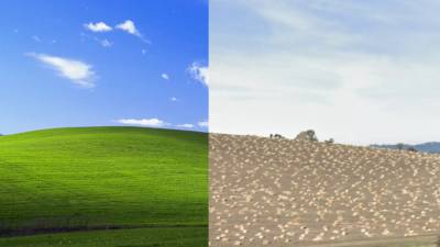 Вот как менялось место со знаменитых обоев Windows XP на протяжении многих лет